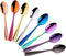 SBOMHS Teaspoons Set of 8 Coloured Coffee Spoons Stainless Steel Dessert Spoons 5.5 Inch/14 CM