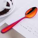 SBOMHS Teaspoons Set of 8 Coloured Coffee Spoons Stainless Steel Dessert Spoons 5.5 Inch/14 CM
