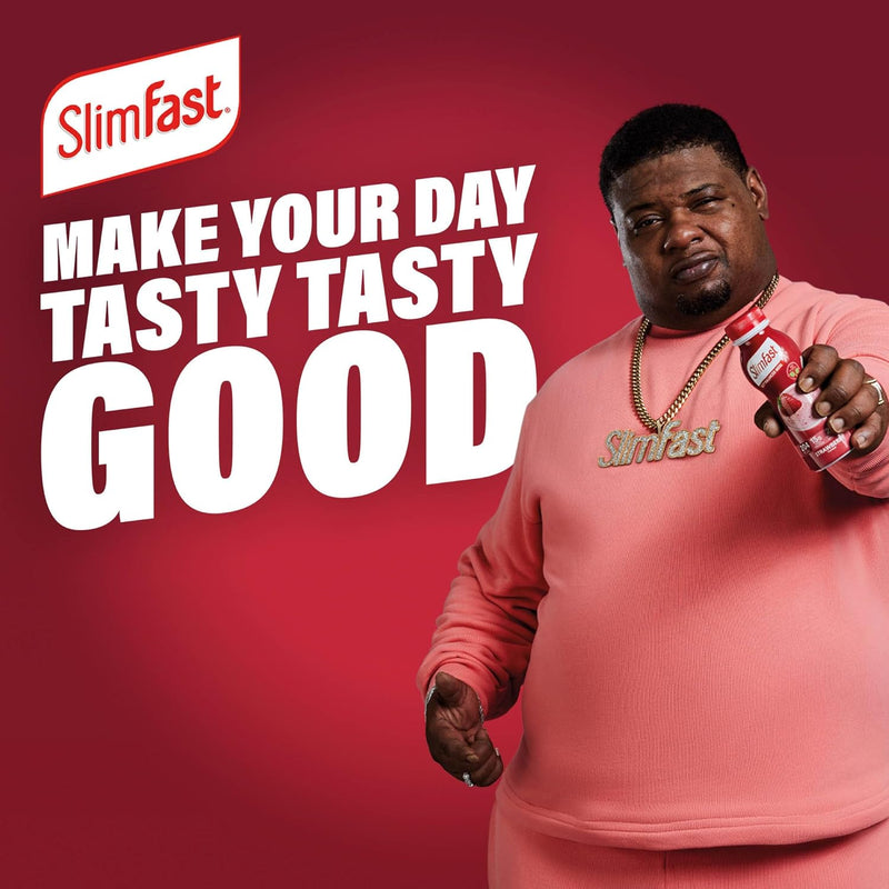 SlimFast Ready To Drink Shake, Tasty, Balanced Shake with Vitamins and Minerals, No Sugar, Banana Flavour, 6 x 325 ml Multipack