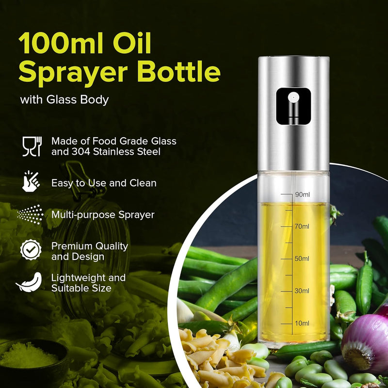 PORTENTUM Premium Oil Sprayer for Kitchen and Air Fryer 100ml Spray for Kitchen