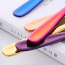 SBOMHS Teaspoons Set of 8 Coloured Coffee Spoons Stainless Steel Dessert Spoons 5.5 Inch/14 CM
