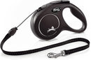 flexi New Classic Retractable Lead Cord, Medium, Black