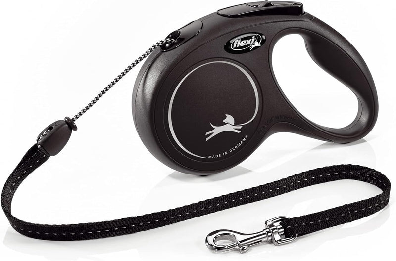 flexi New Classic Retractable Lead Cord, Medium, Black