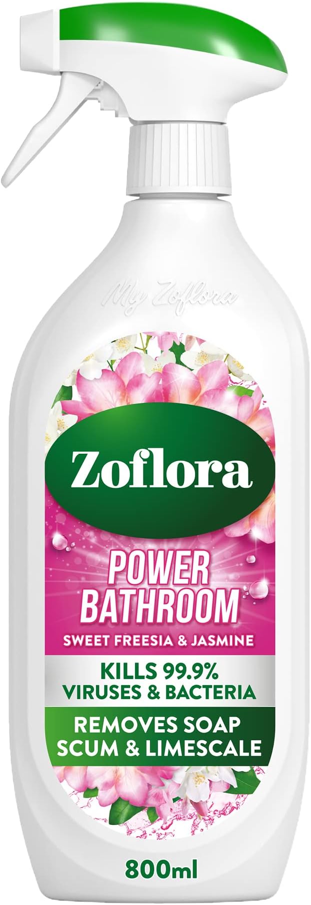 Zoflora Sweet Freesia & Jasmine Power Bathroom Cleaner 800 ml